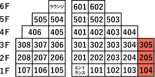 type A 所在階案内図