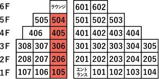 type F 所在階案内図