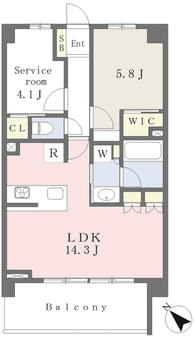 type F 間取り図
